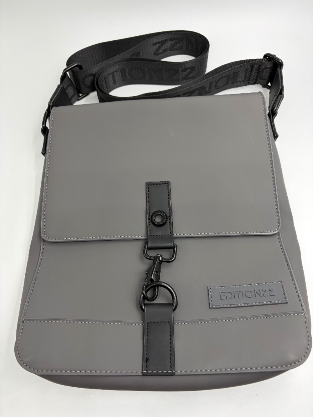 Bugatti x EDITION22 Grey Flap Crossbody Messenger Bag – NWOT